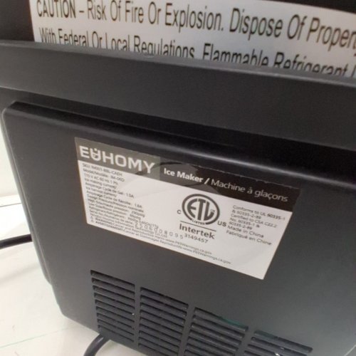 EUHOMY COUNTERTOP ICE MAKER - MAKES 26LBS/DAY - BLACK (MODEL: IM-06D) image 6