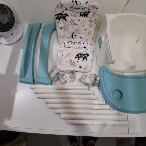 UBRAVOO 3-IN-1 CONVERTIBLE FOLDABLE BABY HIGH CHAIR - TEAL (MODEL: E-500) image 7