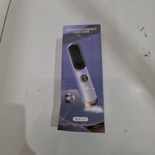 MGE MINI CORDLESS TRAVEL HAIR STRAIGHTENER BRUSH - 9 HEAT SETTINGS - BLUE (MODEL: MGE-031) image 5