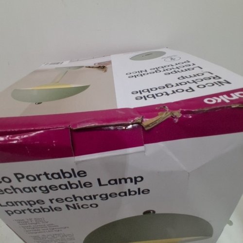 ANKO PORTABLE RECHARGEABLE NICO LAMP - 9" - TEAL/GREEN - (STYLE: NICO) image 3