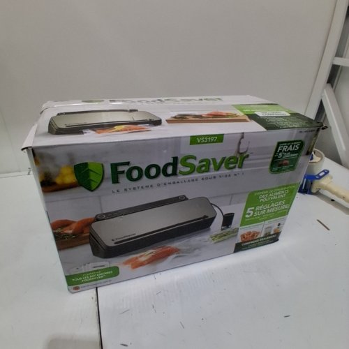 FOODSAVER POWERVAC FOOD VACUUM SEALER - BLACK/STAINLESS STEEL (MODEL: VS3197) image 5