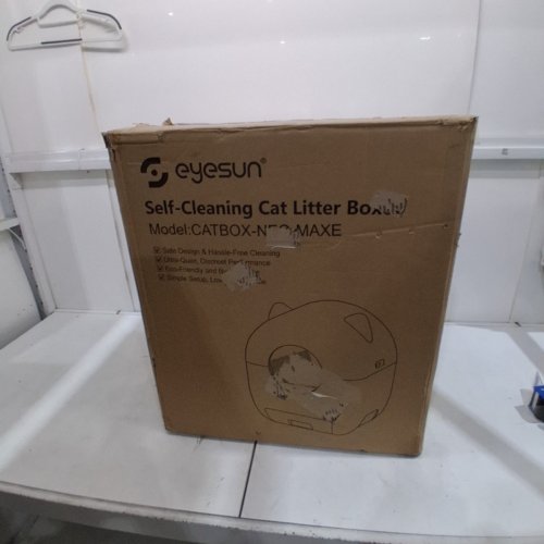 EYESUN SELF CLEANING AUTOMATIC SAFETY PROTECTION CAT LITTER BOX WITH APP CONTROLS - 76L - GREY/WHITE (MODEL: CATBOX-NEO-MAXE) image 8