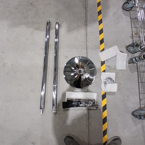 YAHEETECH ADJUSTABLE DANCING/SPINNING/ EXCERISE POLE FOR HOME TRAINING, SILVER (MODEL: 592302) image 2