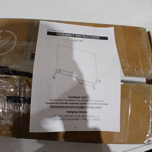 MR. IRONSTONE HEAVY DUTY GARMENT RACK -63" -300LB MAX - WHITE (MODEL: GR01-63INCH) image 7
