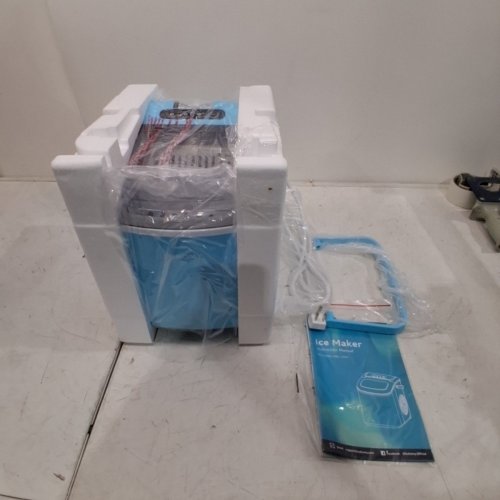 EUHOMY COUNTERTOP ICE MAKER MACHINE WITH HANDLE- BLUE (MODEL: IM001-BBU-USEH) image 4