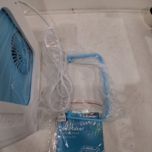 EUHOMY COUNTERTOP ICE MAKER MACHINE WITH HANDLE- BLUE (MODEL: IM001-BBU-USEH) image 5