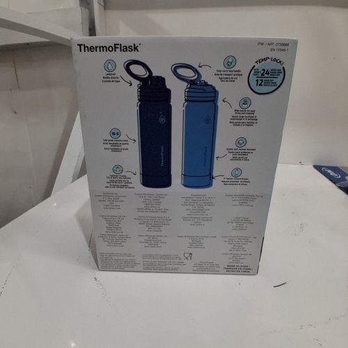 2PC THERMOFLASK INSULATED BOTTLES - 24 OZ EACH - BLUE (ITEM: 2730866) image 3
