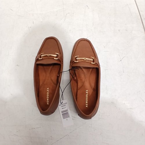 WOMEN'S AEROSOLES SLIP ON LOAFER SHOES- SIZE 7 - TAN (STYLE: 1968557) image 2