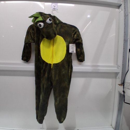 BOY'S ROARIN' REX DINOSAUR JUMPSUIT - 3-4T - DARK GREEN/ YELLOW (STYLE: ROARIN' REX) image 3