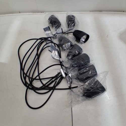 8PK MEIKEE LANDSCAPING LIGHTS - 7W, 2700 K - BLACK - MODEL: DSTA07) image 2