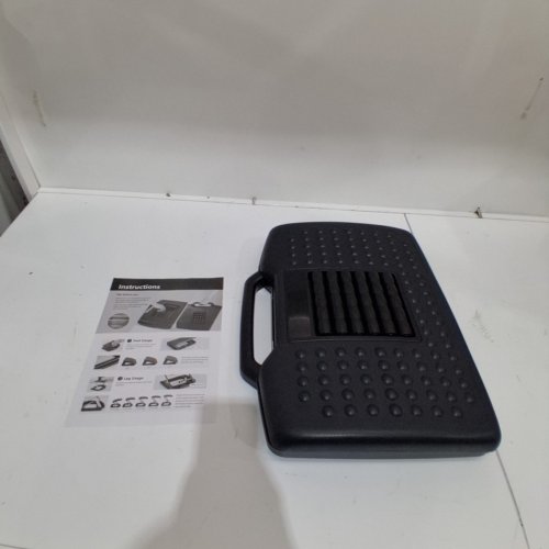 MOUNT-IT! ERGONOMIC FOOTREST FOR UNDER DESK - ADJUSTABLE HEIGHT FROM 3" TO 15" - 17.8" X 14.5" - BLACK (MODEL: MI-7808) image 2