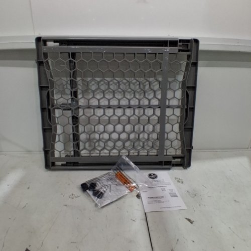 GRAY EXPANDABLE PLASTIC SAFETY GATE - GREY (0723 DS) image 2