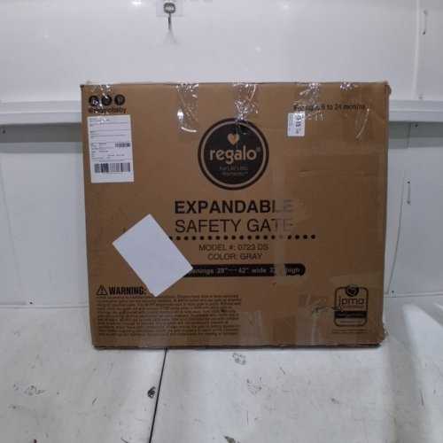 GRAY EXPANDABLE PLASTIC SAFETY GATE - GREY (0723 DS) image 3