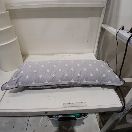 HEARTH & HAND LUMBAR PILLOW - 36" X 14" - GRAY image 3