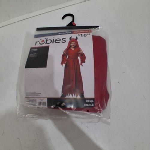 2PC BOY'S RUBIES HOODED DEVIL COSTUME - SMALL - RED (STYLE: 1002239) image 3