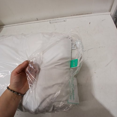 PILLOWFORT KIDS' HYPOALLERGENIC MACHINE WASHABLE BED PILLOW - 24" X 18" X 5" - WHITE image 3