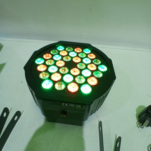 ZEMOJ 36 LED RECHARGEABLE RGB DMX STAGE PAR LIGHT PLASTIC - BLACK (MODEL: ZQ01104) image 2