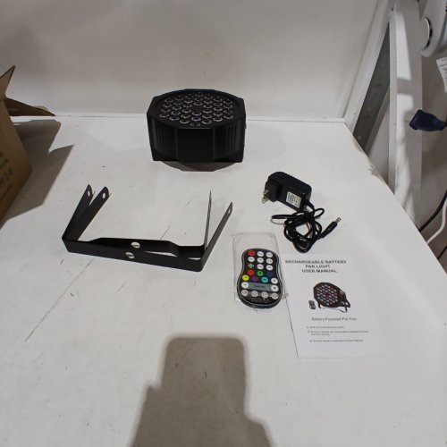 ZEMOJ 36 LED RECHARGEABLE RGB DMX STAGE PAR LIGHT PLASTIC - BLACK (MODEL: ZQ01104) image 3