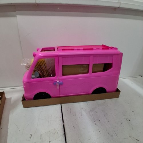 60+PC BARBIE DREAM CAMPER PLAYSET WITH ROOF TENT AND BBQ GRILL (MODEL: ‎HRJ78) image 2