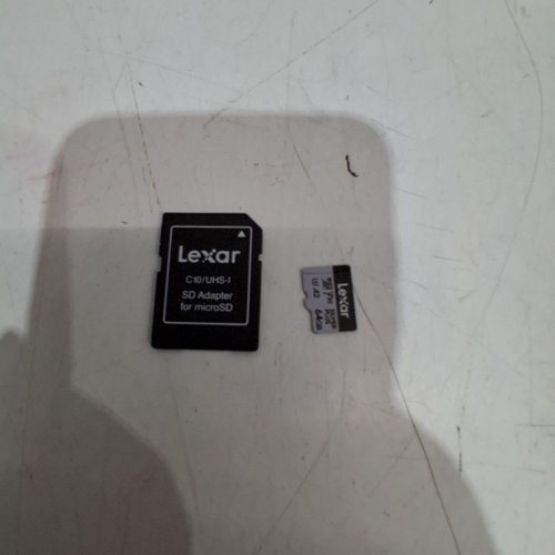2PC LEXAR SILVER PLUS UHS-I MICRO SDXC MEMORY CARD AND ADAPTER - 64GB - BLACK/SILVER image 2