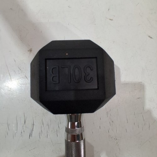 EVOKE 30LBS HEX DUMBELL - BLACK image 5