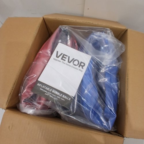 2PK VEVOR INFLATABLE BUMPER BALLS - 4FT - BLUE & RED (MODEL: SS2001) image 2