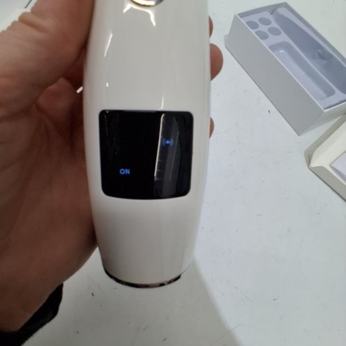 6PC RECHARGEABLE VACUUM BLACKHEAD REMOVER WITH 5 HEADS - WHITE (MODEL: JHF-15) image 2