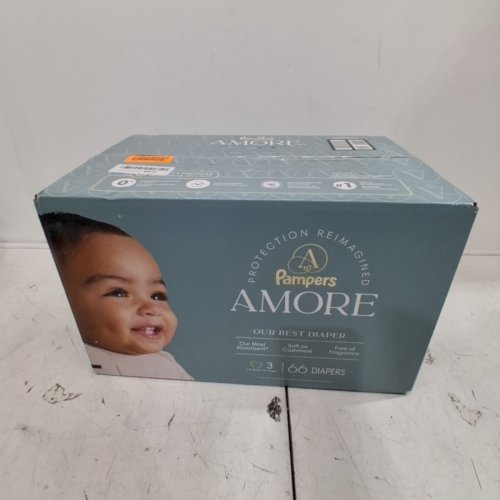 66PK PAMPERS AMORE DIAPERS - SIZE 3 - WHITE image 2