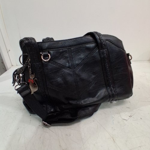 MEITIANFACAI LARGE CAPACITY SOFT LEATHER CROSSBODY PURSE BAG - BLACK image 2