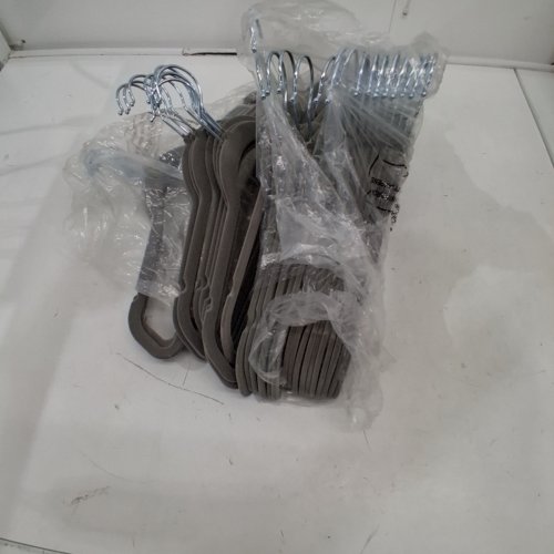 33PK YOUTHS' VELVET NON-SLIP CLOTHES HANGER - GREY image 2