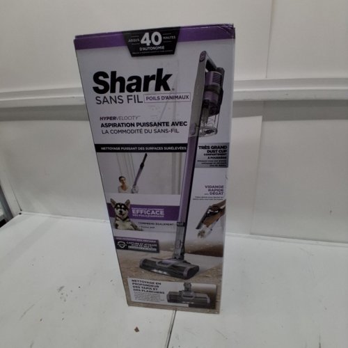SHARK PET CORDLESS STICK VACUUM WITH LARGE DUST CUP, LED HEADLIGHTS AND REMOVABLE HANDHELD VAC - ICE BLUE (MODEL: IX141AMZ) image 5