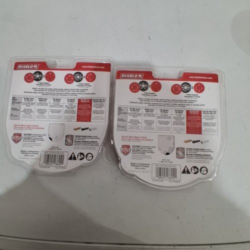 (2)15PK DIABLO UNIVERSAL HOLE RANDOM ORBITAL SANDING DISC WITH HOOK AND LOCK BACKING - 5" - 180-GRIT (FINE) - RED image 3