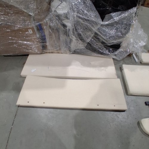 HAUOMS UPHOLSTERED 2-IN-1 FLOOR BED FRAME - TWIN - BEIGE (MODEL: AJ-DJ504899_1) image 6