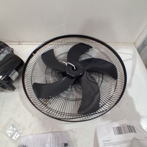 FANSPEX WALL MOUNTED WORKSHOP FAN - 18" - BLACK - (MODEL: FS-F18-W) image 4
