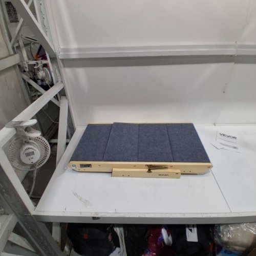 4-STEP DOG STAIRS - 25" X 18.5" X 19" - 150LB CAPACITY - GREY/WOOD (MODEL: ZD-25DOG06) image 2