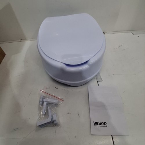 UNIVERSAL 5" RAISED TOILET SEAT WITH SCREW ROD LOCKING - WHITE - (MODEL: FBL760601) image 2