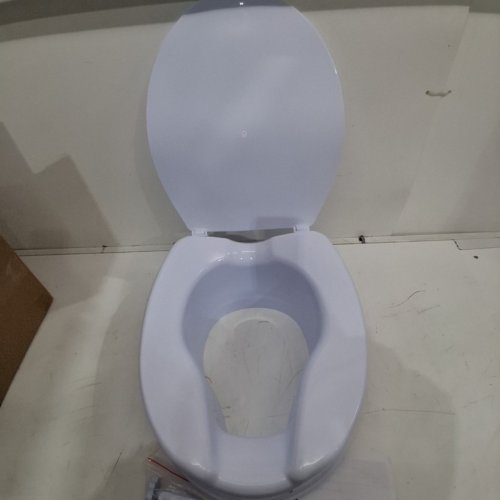 UNIVERSAL 5" RAISED TOILET SEAT WITH SCREW ROD LOCKING - WHITE - (MODEL: FBL760601) image 3