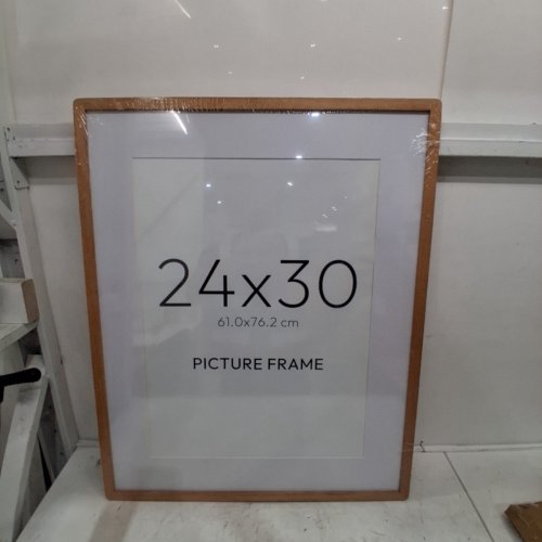 FLYJOE SOLID WOOD POSTER/PICTURE FRAME WITH MAT - 24" X 30", MATTED TO 18" X 24" - HONEY image 4