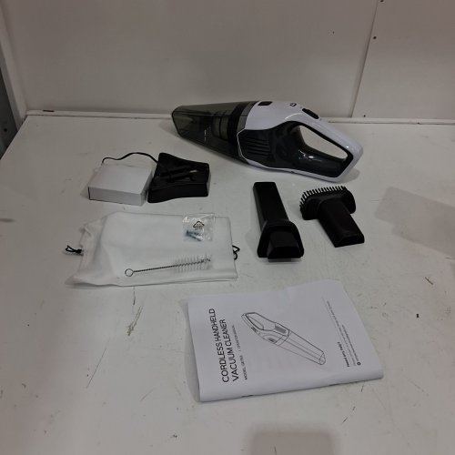 PORTABLE RECHARGEABLE HANDHELD VACUUM CLEANER - 11.2V - WHITE (MODEL GE753) image 3