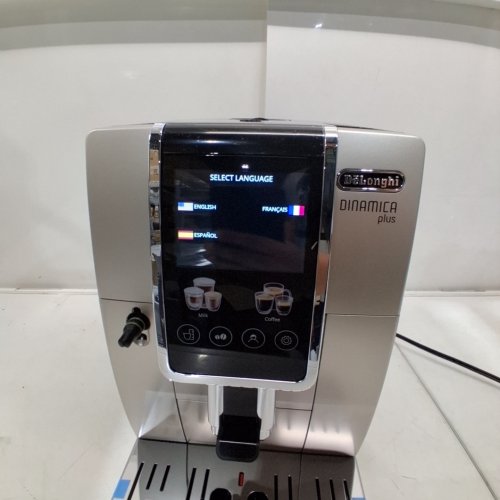 DE'LONGHI DINAMICA PLUS FULLY AUTOMATIC ESPRESSO MACHINE WITH 24+ RECIPES, BUILT IN GRINDER & AUTOMATIC MILK STEAM WAND WITH 3 FROTHER MODES - 1250W - SILVER/BLACK (MODEL: ECAM38085SB) image 3