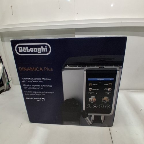 DE'LONGHI DINAMICA PLUS FULLY AUTOMATIC ESPRESSO MACHINE WITH 24+ RECIPES, BUILT IN GRINDER & AUTOMATIC MILK STEAM WAND WITH 3 FROTHER MODES - 1250W - SILVER/BLACK (MODEL: ECAM38085SB) image 14