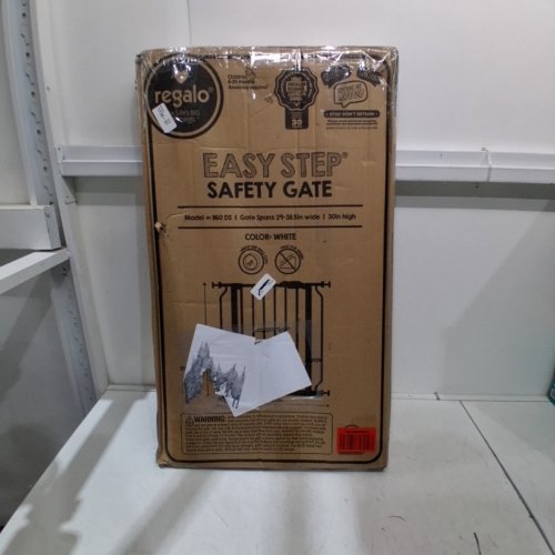 REGALO EASY STEP SAFETY GATE - 29"- 38.5" - WHITE (MODEL: 1160-DS) image 4