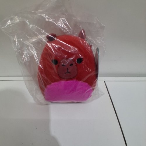SQUISHMALLOW Marcia the Maroon Capybara PLUSH TOY - 7.5" - RED/PINK image 2