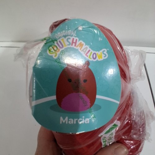 SQUISHMALLOW Marcia the Maroon Capybara PLUSH TOY - 7.5" - RED/PINK image 3