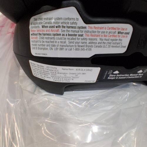 GRACO 4EVER DLX GRAD 5-IN-1 CAR SEAT - 120LB MAX - HARRISON FASHION BLACK/GREY (MODEL: 2217079) image 2