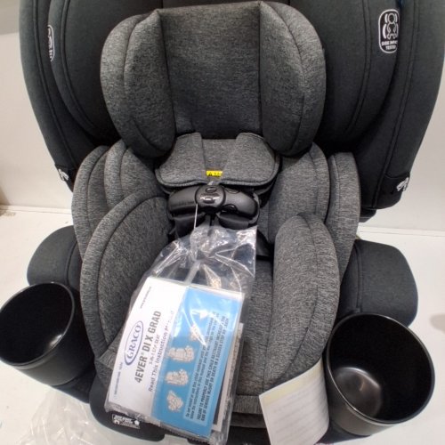 GRACO 4EVER DLX GRAD 5-IN-1 CAR SEAT - 120LB MAX - HARRISON FASHION BLACK/GREY (MODEL: 2217079) image 4