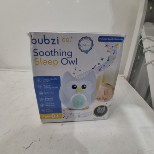 BUBZI CO SOOTHING SLEEP OWL WITH PROJECTION LIGHTS - 0+Y - GREY (MODEL:SA1SSHB OWL) image 2