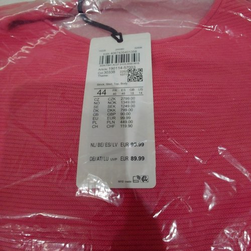 GERRY WEBER KNITTED LONG SLEEVE WITH POCKET - SIZE 14 / LARGE - PINK (STYLE : 190144-57003) image 3