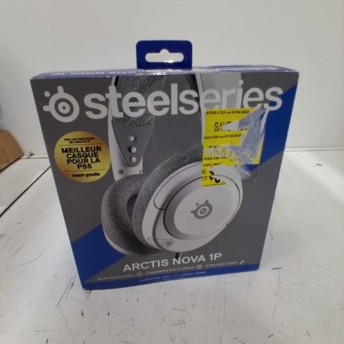 STEELSERIES ARCTIS NOVA 1P MULTI-SYSTEM GAMING HEADSET WITH NOISE-CANCELLING MIC - WHITE (MODEL: 61612) image 3
