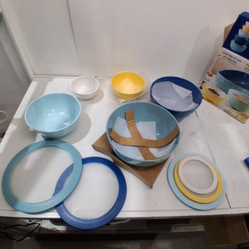 10PC PANDEX MELAMINE BRPA-FREE MIXING BOWL SET WITH LIDS - ASSORTED COLORS (MODEL: 1901780) image 2